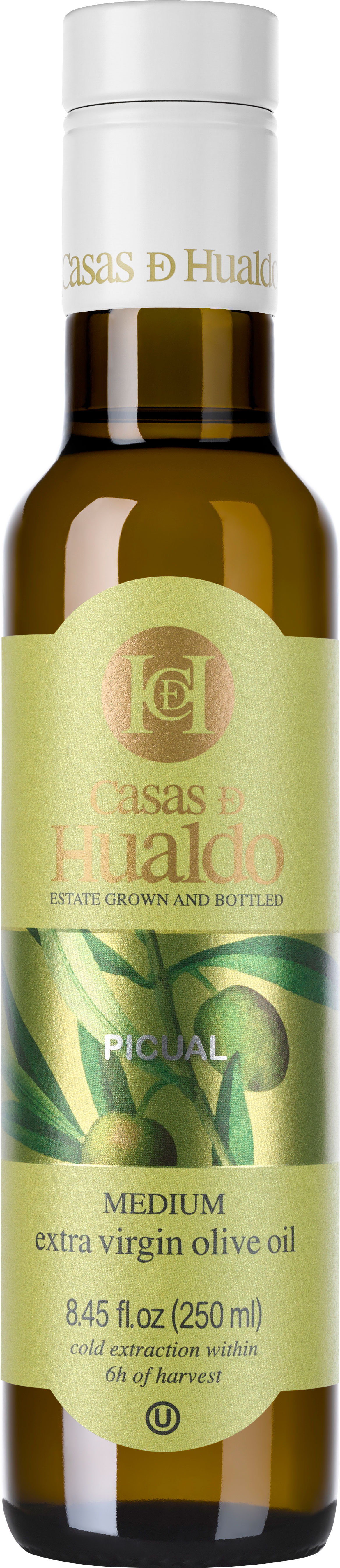 Casas De Hualdo - Single Varietal PICUAL<br> Extra Virgin Olive